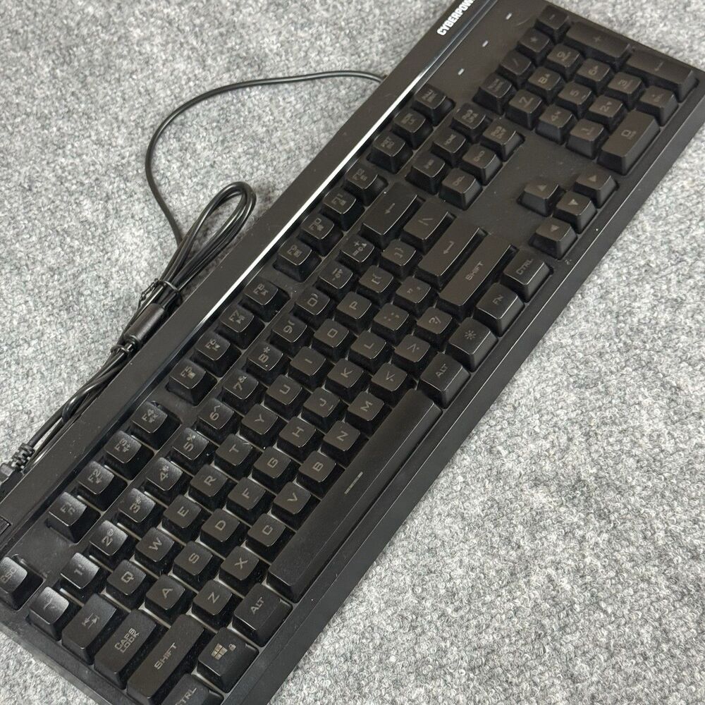 CyberPower PC Play Ready LED Wired Gaming Keyboard 02 RGB NOHI KB-161-104